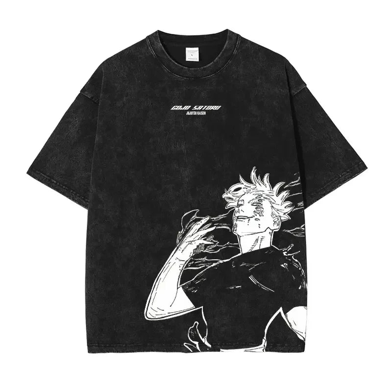 Jujutsu Kaisen T Shirts Vintage Washed