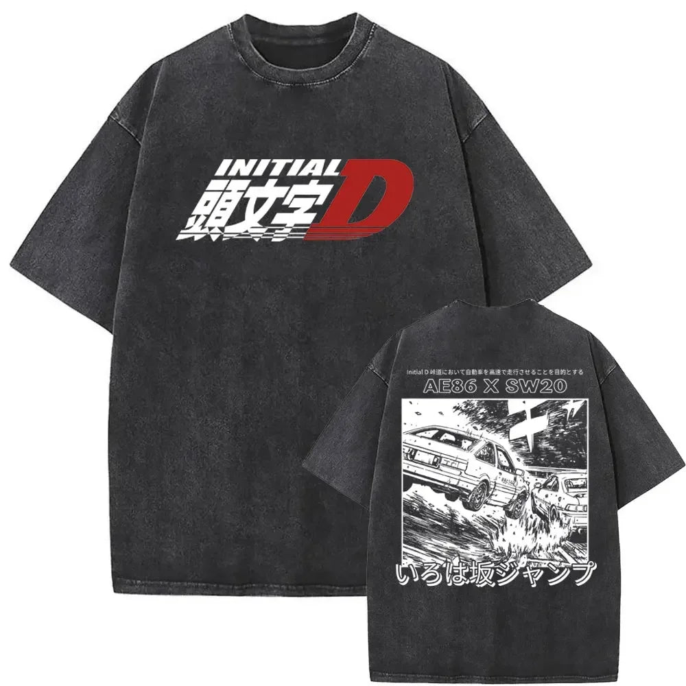 Initial D Washed T-Shirt
