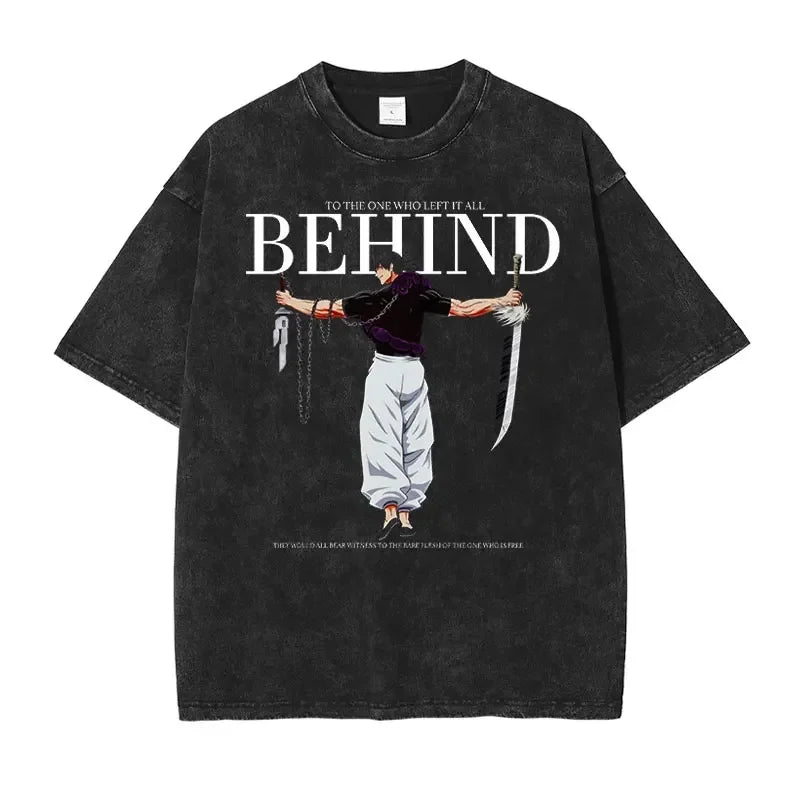 Jujutsu Kaisen T Shirts Vintage Washed