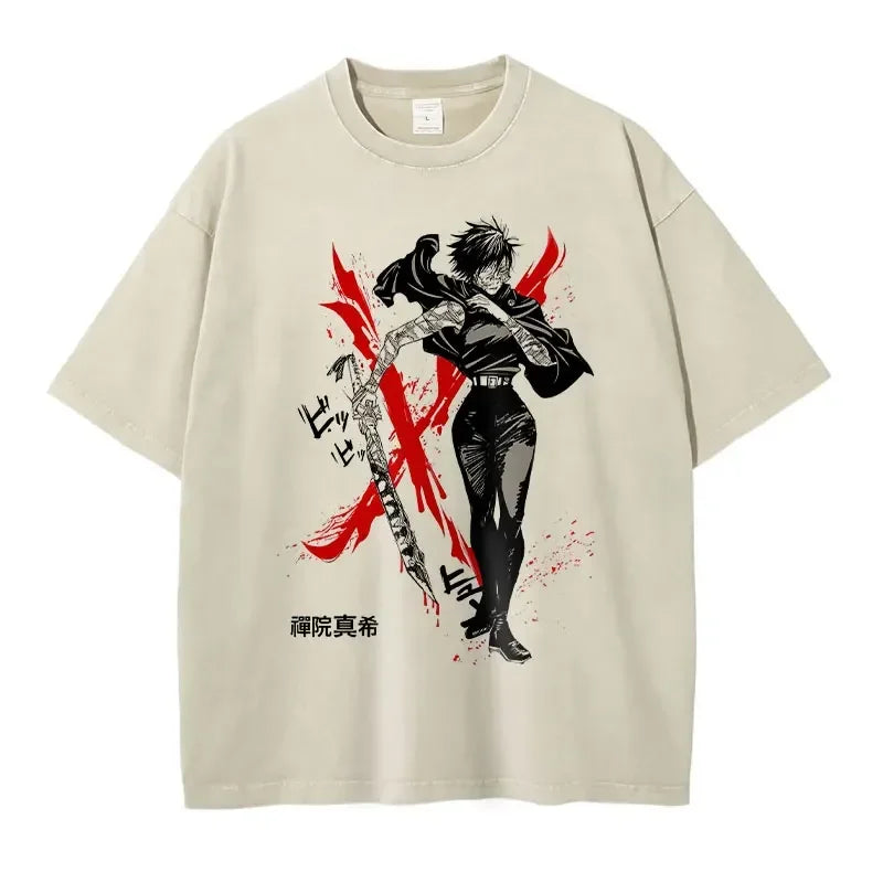 Jujutsu Kaisen T Shirts Vintage Washed