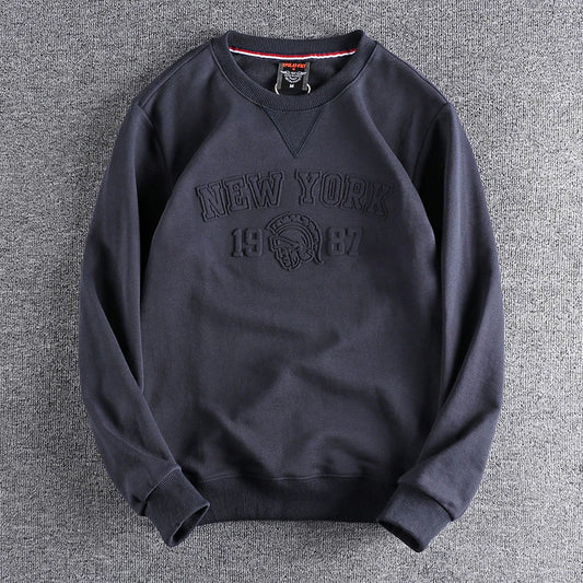 New York New American 3D Letter Printed Sweatshirt