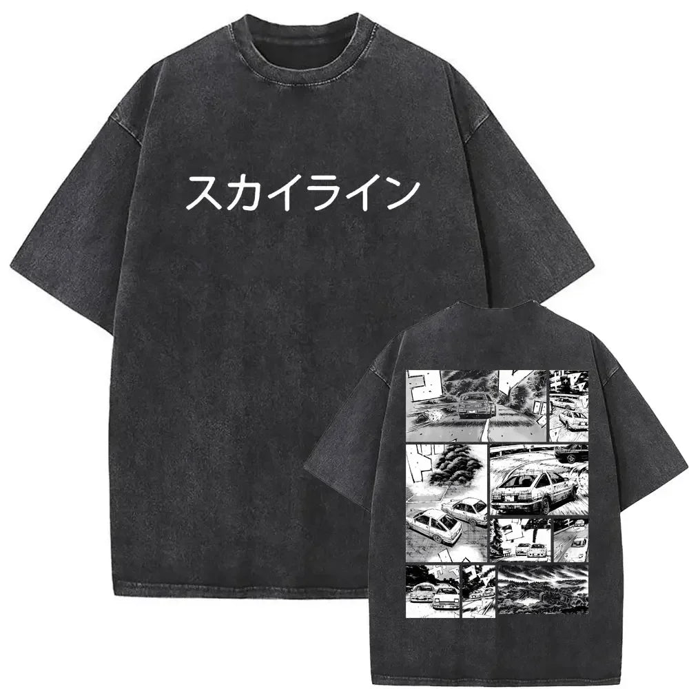 Initial D Washed T-Shirt