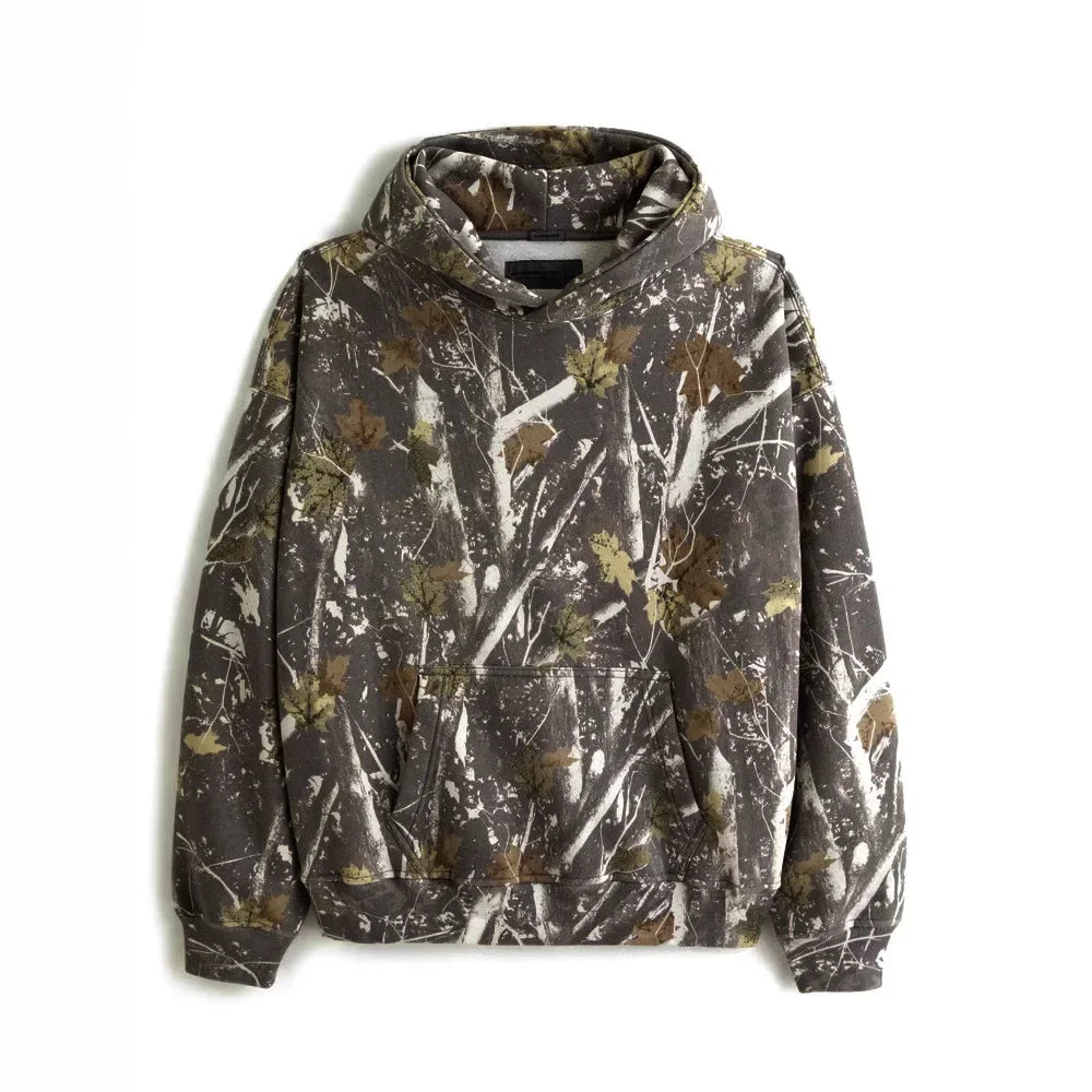 Korean-style Fashion Camo Sweatshirt