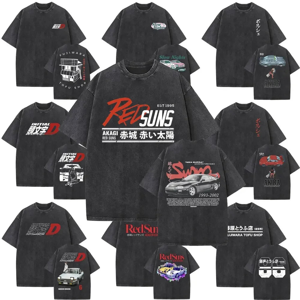 Initial D Washed T-Shirt