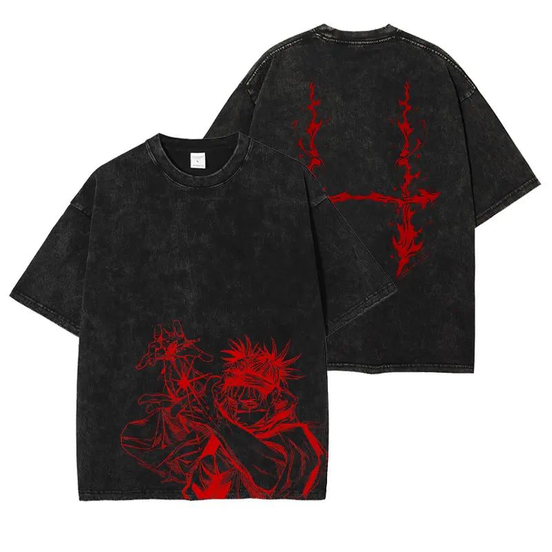 Jujutsu Kaisen T Shirts Vintage Washed