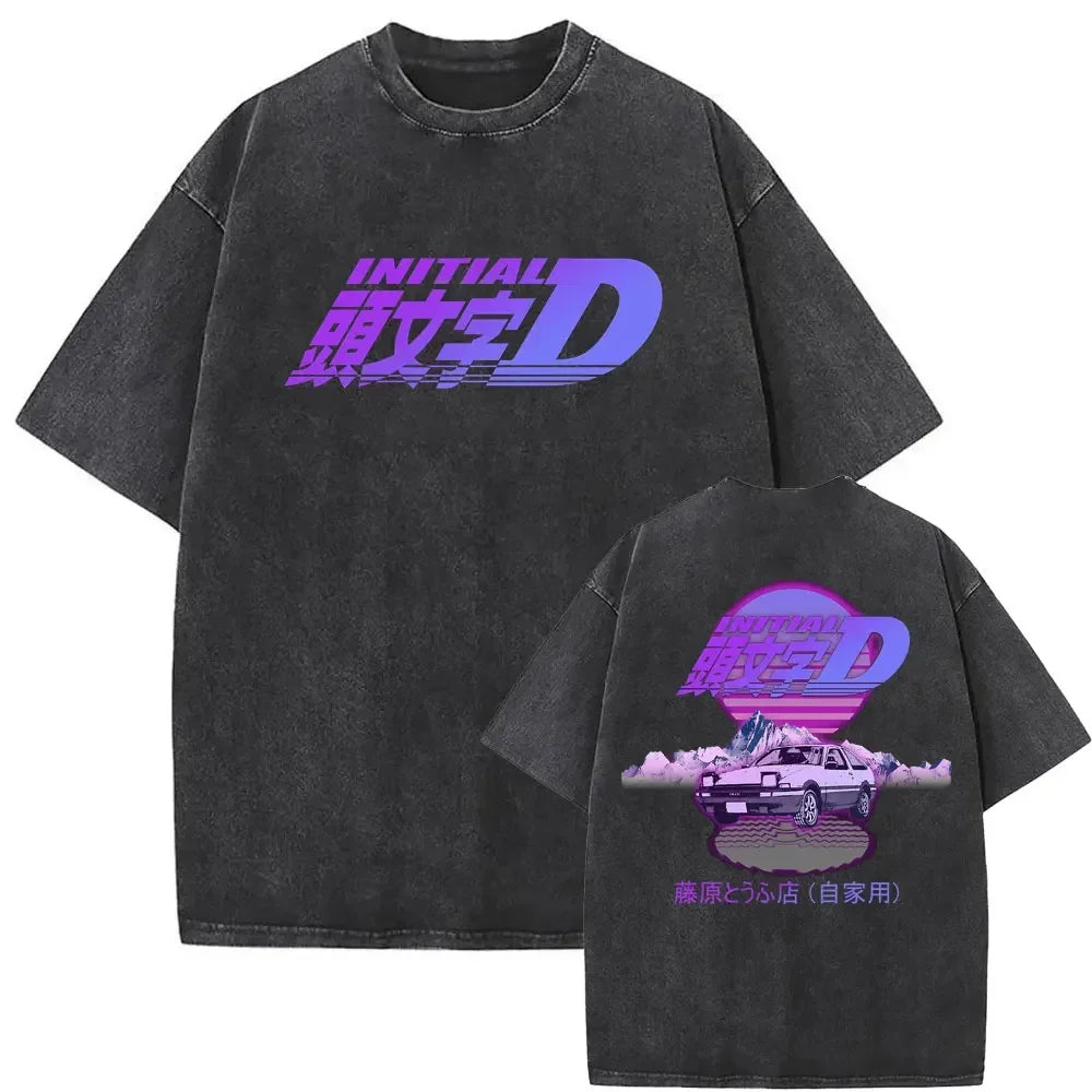Initial D Washed T-Shirt