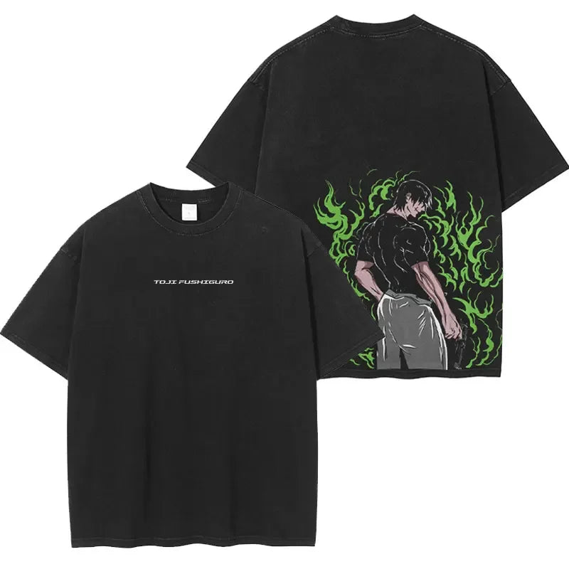 Jujutsu Kaisen T Shirts Vintage Washed